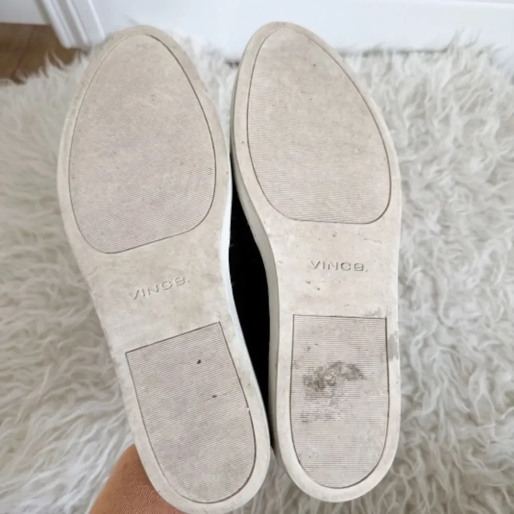 Vince Garvey Black Suede Slip On Sneakers | Size 9.5